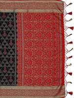 Thumbnail for Mimosa Women's Kanjivaram Art Silk Black Saree - Distacart