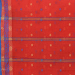 Thumbnail for Desh Bidesh Woven Handloom Pure Cotton Saree (Orange) - Distacart