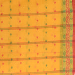 Thumbnail for Desh Bidesh Woven Handloom Pure Cotton Saree (Yellow) - Distacart