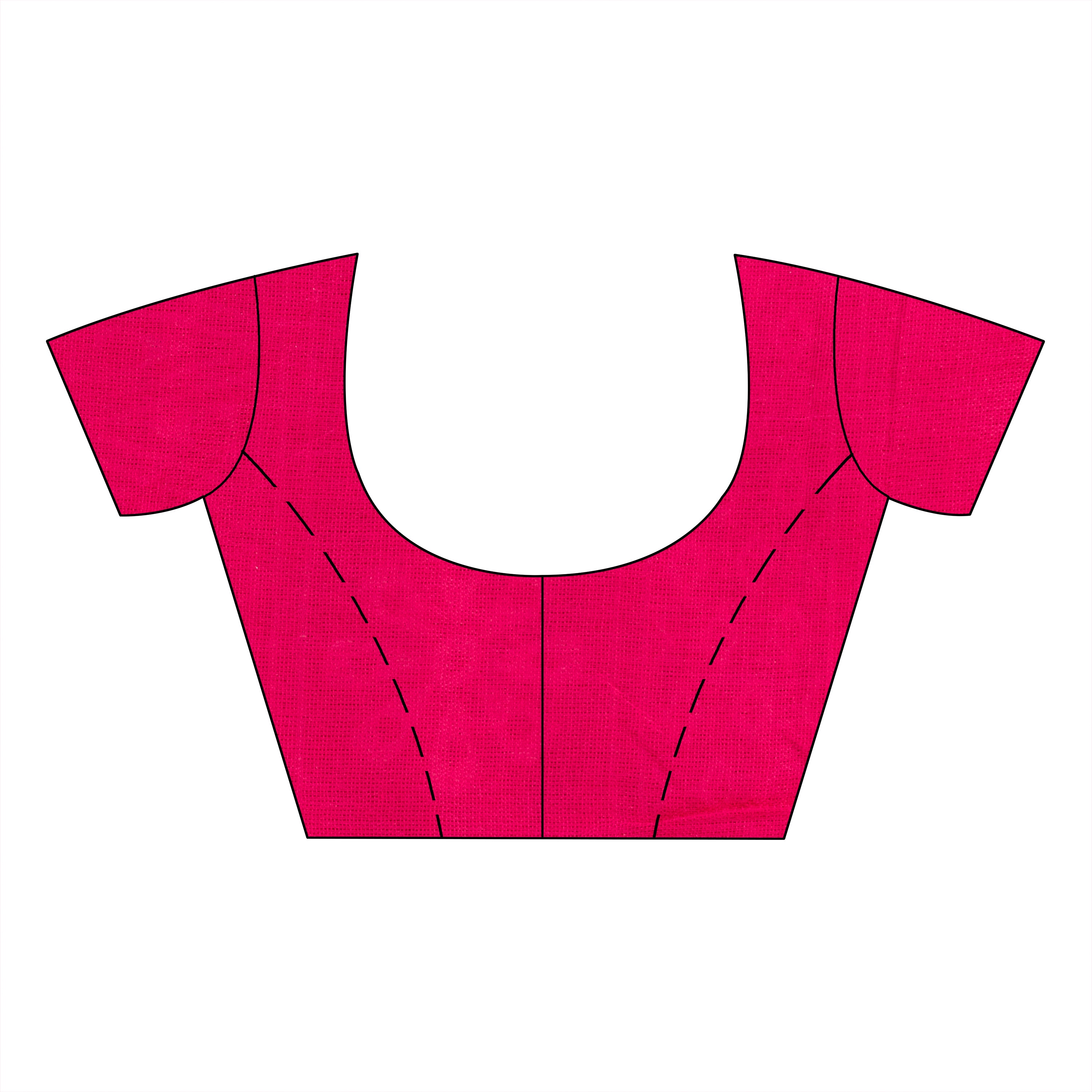 Desh Bidesh Woven Handloom Handloom Pure Cotton Saree (Pink) - Distacart