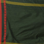 Thumbnail for Desh Bidesh Woven Handloom Pure Cotton Saree (Dark Green) - Distacart