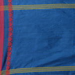 Thumbnail for Desh Bidesh Woven Handloom Pure Cotton Saree (Blue) - Distacart