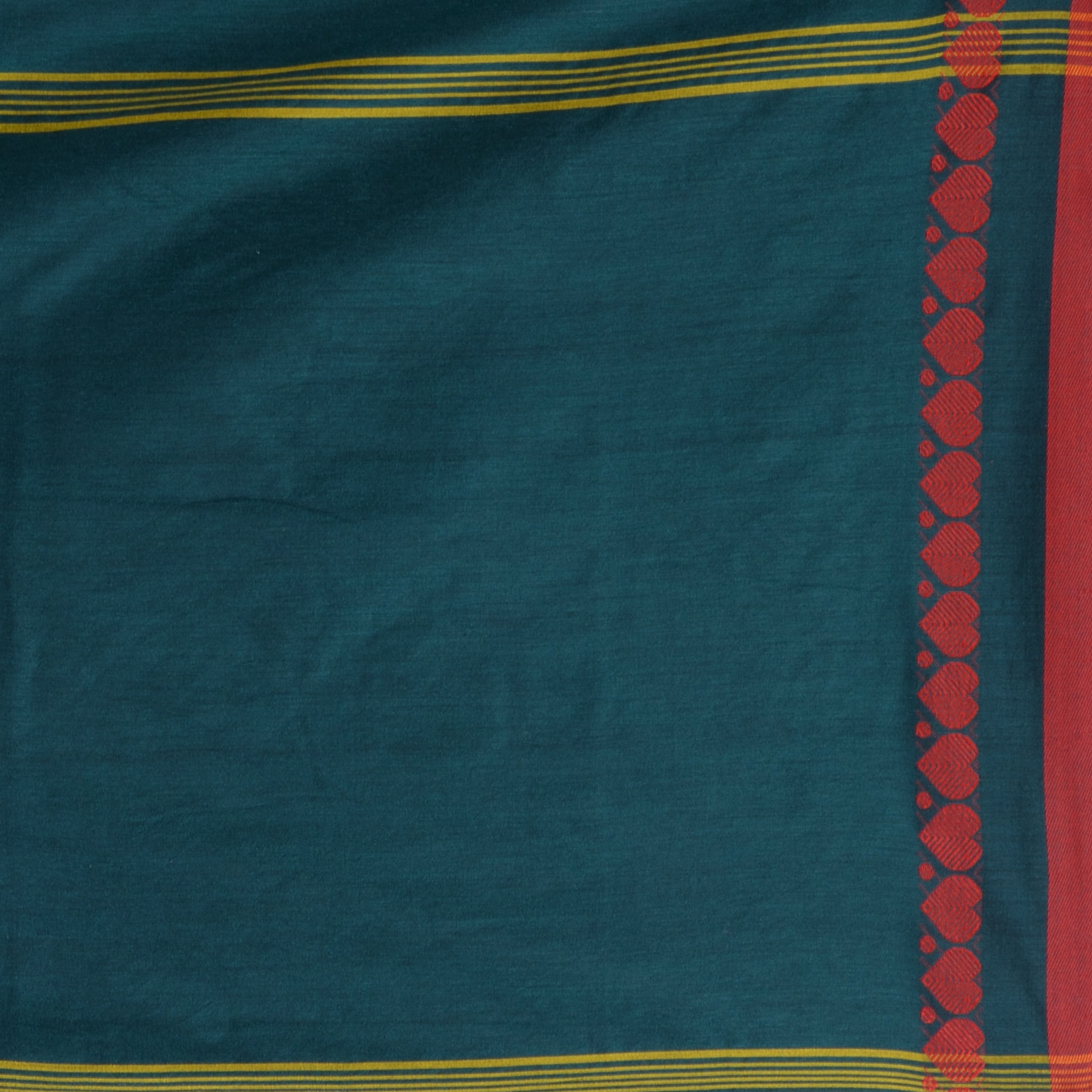 Desh Bidesh Woven Handloom Pure Cotton Saree (Green) - Distacart