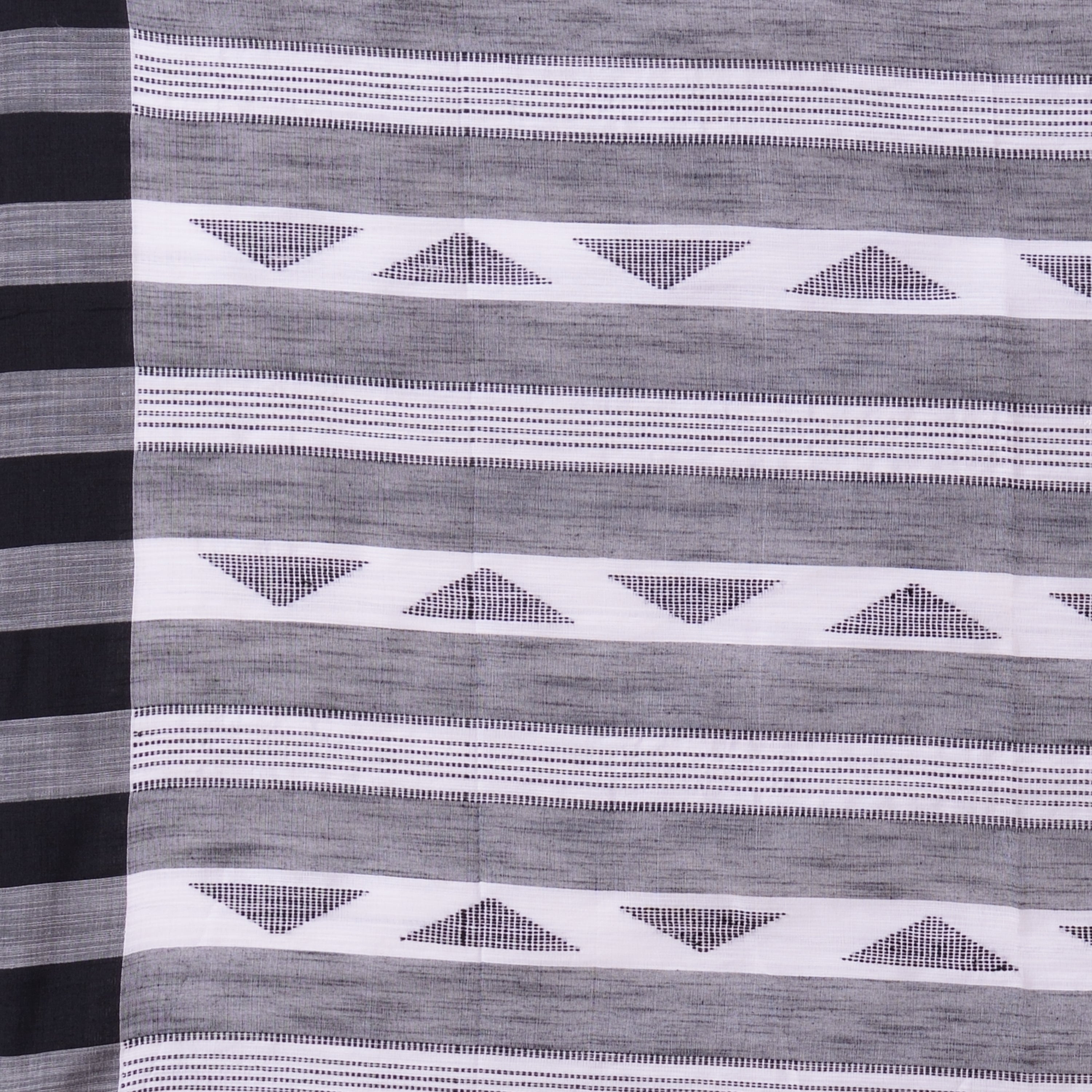 Desh Bidesh Woven Handloom Pure Cotton Saree (Black) - Distacart