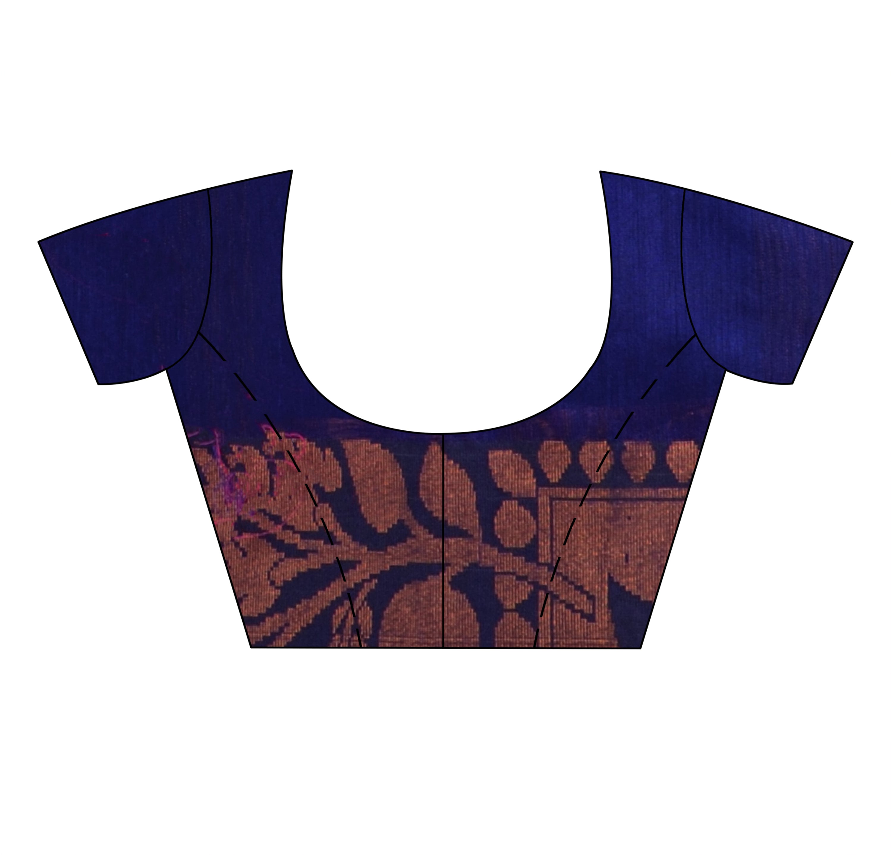 Desh Bidesh Woven Handloom Pure Cotton Saree (Light Blue) - Distacart