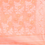 Thumbnail for Desh Bidesh Woven Handloom Pure Cotton Saree (Orange) - Distacart