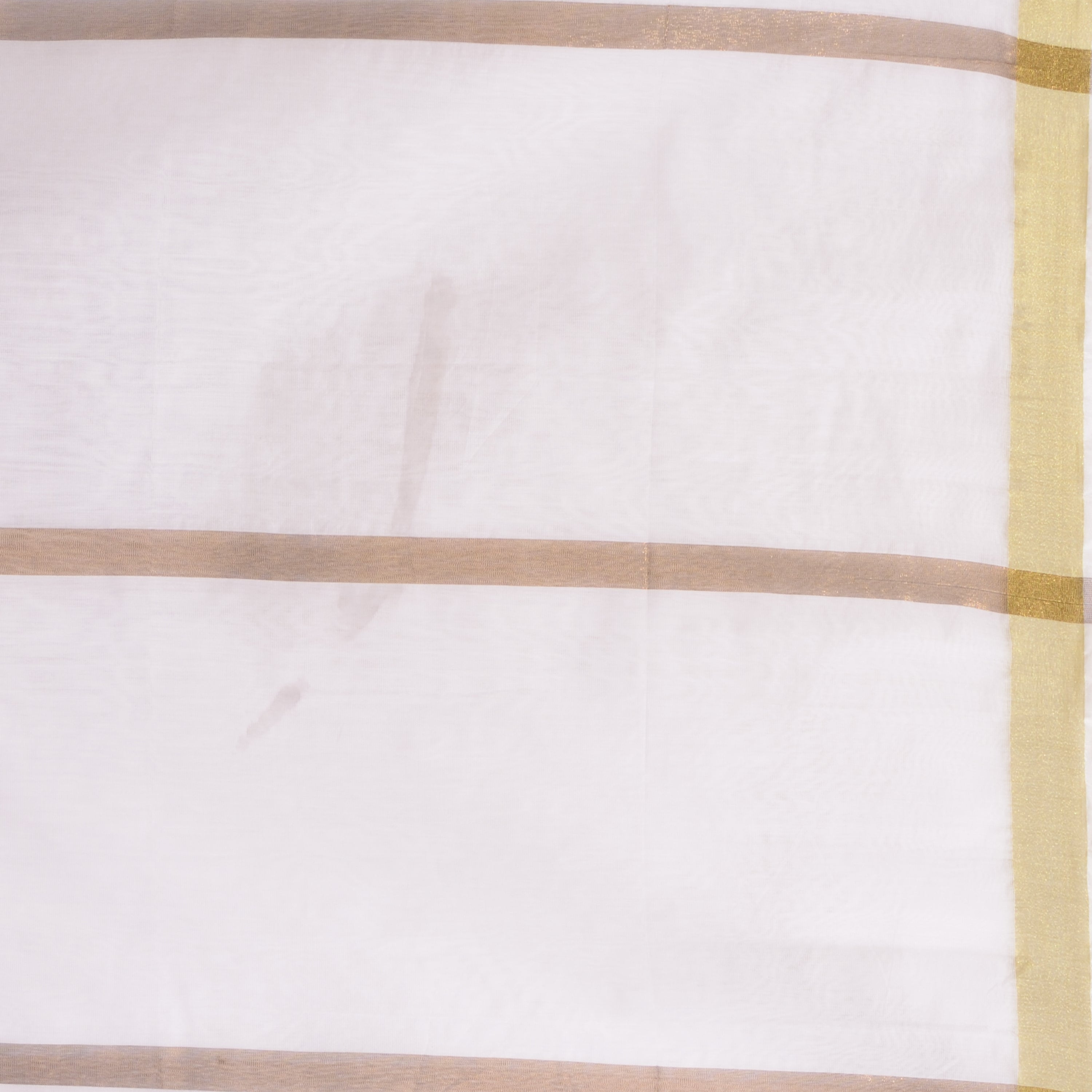 Desh Bidesh Woven Handloom Pure Cotton Saree (White) - Distacart