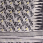 Thumbnail for Desh Bidesh Woven Handloom Cotton Silk Saree (Black) - Distacart