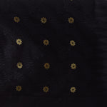 Thumbnail for Desh Bidesh Woven Handloom Cotton Silk Saree (Black) - Distacart