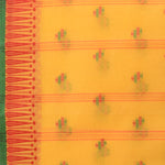 Thumbnail for Desh Bidesh Woven Handloom Pure Cotton Saree (Yellow) - Distacart