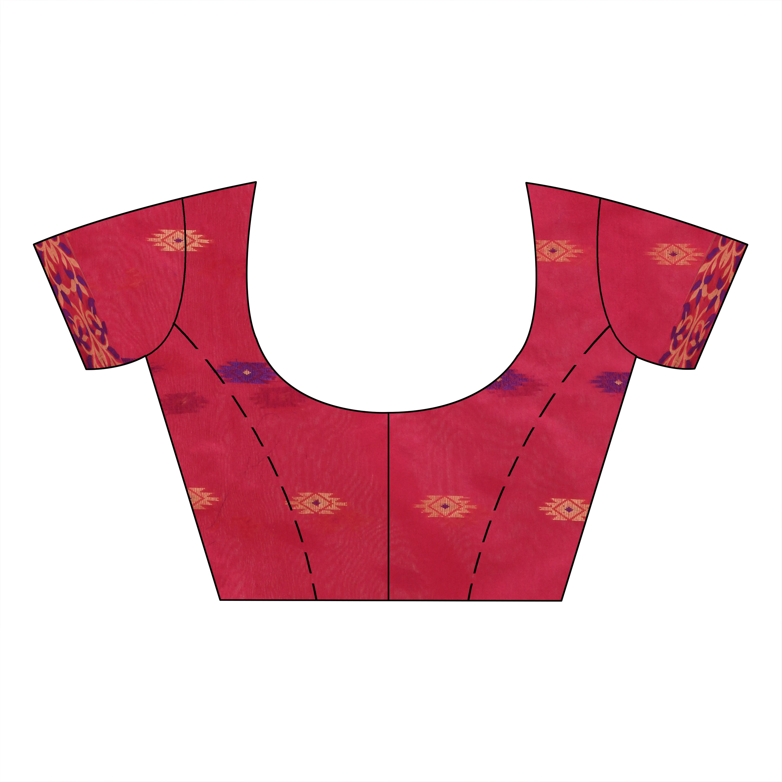 Desh Bidesh Woven Handloom Cotton Silk Saree (Pink) - Distacart