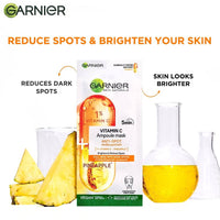 Thumbnail for Garnier Vitamin C Serum Ampoule Pineapple Face Sheet Mask - Distacart