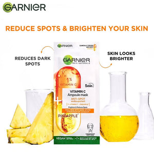 Garnier Vitamin C Serum Ampoule Pineapple Face Sheet Mask - Distacart