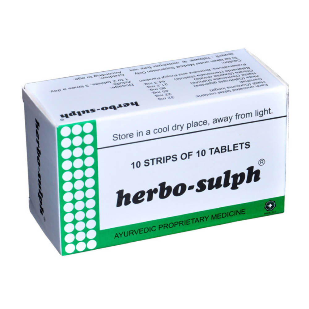 J & J Dechane Ayurvedic Herbo Sulph Tablets