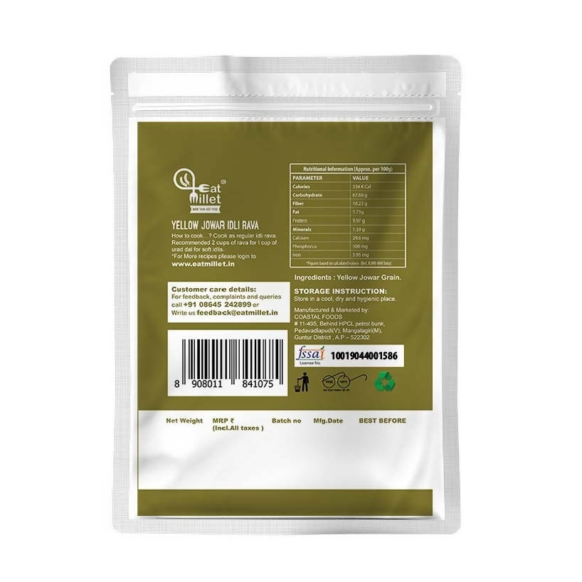 Eat Millet Yellow Jowar Idli Rava - Distacart