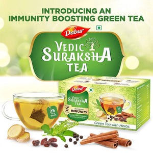 Dabur Vedic Suraksha Green Tea With Herbs Bags online