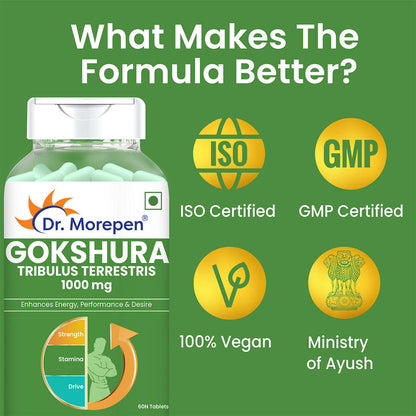Dr. Morepen Gokshura Tablets For Men - Distacart