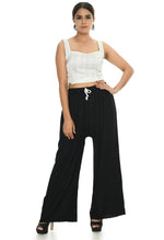 Thumbnail for Mominos Fashion Moeza Reyon Cotton Black Chikan Work Palazzo
