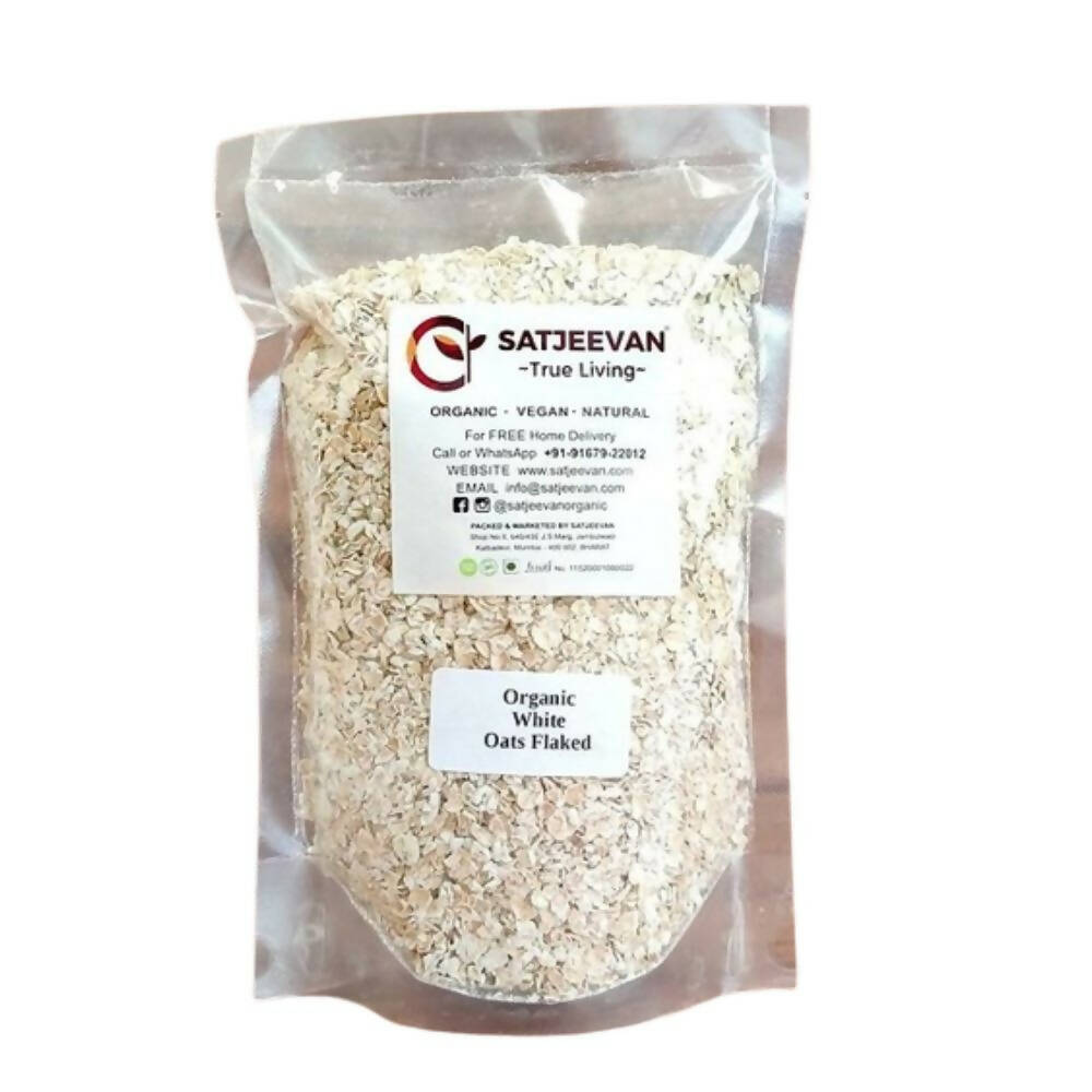 Satjeevan Organic White Oats Flaked - Distacart