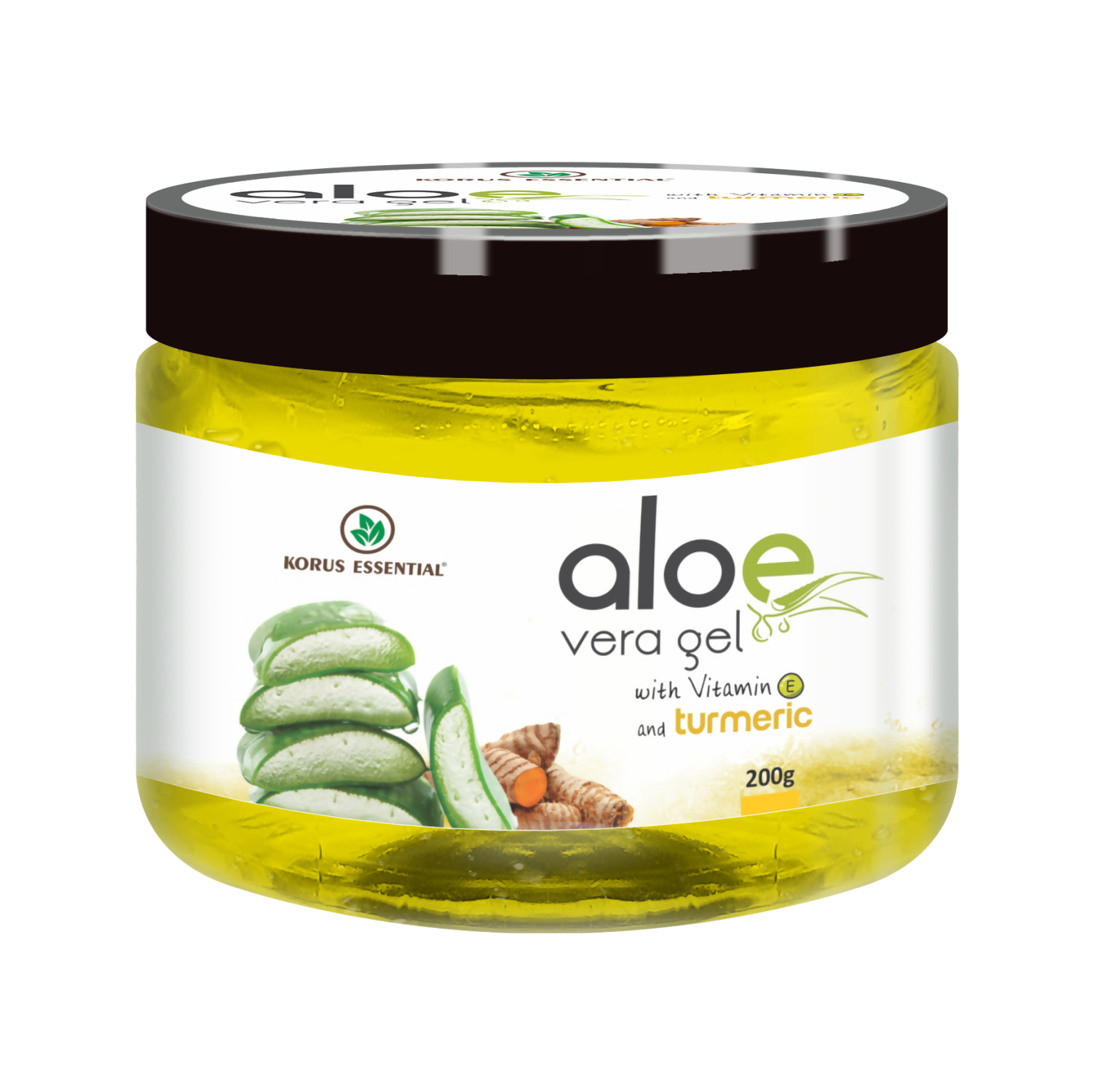 Korus Essential Aloe Vera Gel with Turmeric and Vitamin E - Distacart