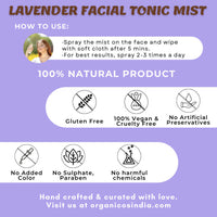 Thumbnail for Organicos Lavender Facial Tonic Mist - Distacart