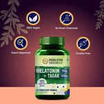 Thumbnail for Himalayan Organics Melatonin 10 mg + Tagar 250 mg,  120 Tablets