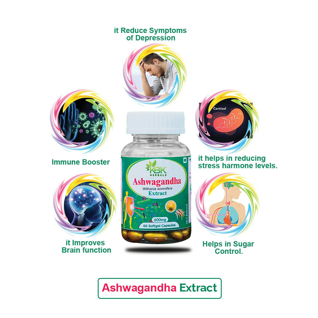 KBK Herbals Ashwagandha Extract Capsules - Distacart
