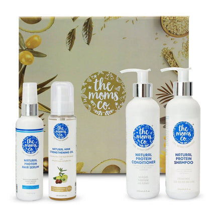 The Moms Co Natural Anti-Hair Fall Complete Care 4-Step Kit - Distacart
