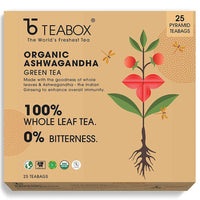 Thumbnail for Teabox Organic Ashwagandha Green Tea Bags