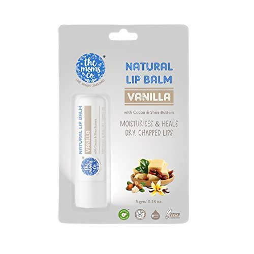 The Moms Co Natural Vanilla Lip Balm - Distacart