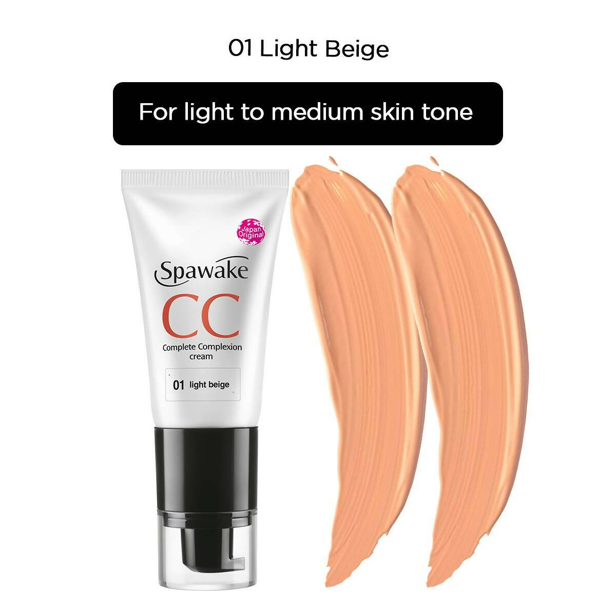 Spawake CC Cream 01 Light Beige with SPF 32/PA++ - Distacart