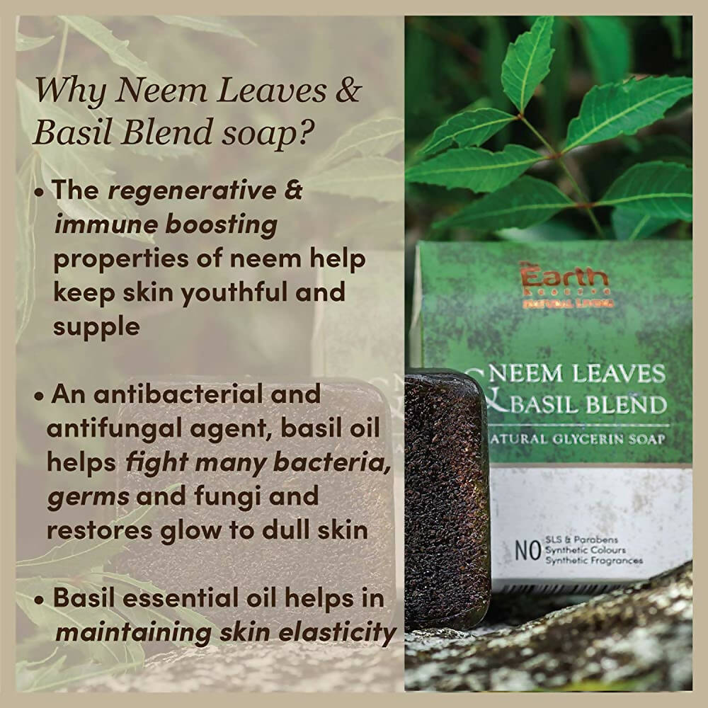 The Earth Reserve Neem Leaves & Basil Blend Soap - Distacart