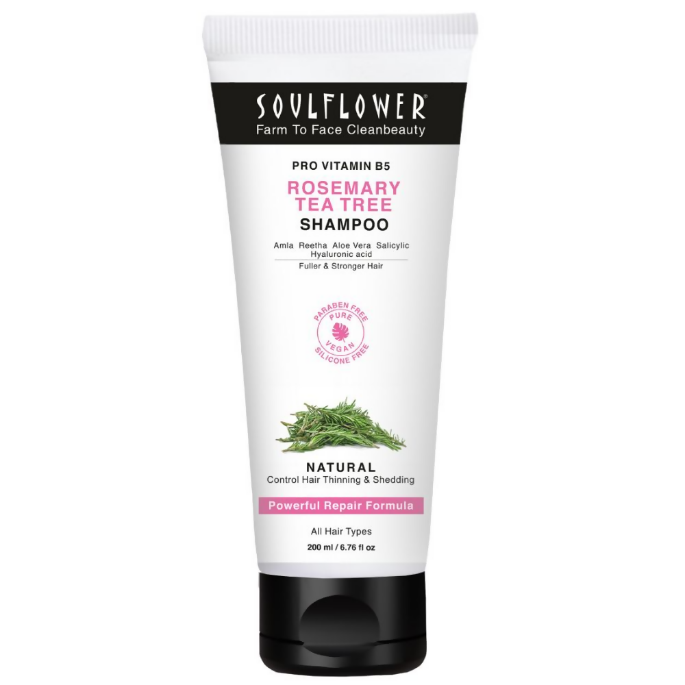 Soulflower Rosemary Tea Tree Shampoo - Distacart