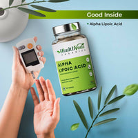Thumbnail for Health Veda Organics Alpha Lipoic Acid Veg Tablets - Distacart