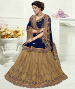 Thumbnail for Panash Trends Women's Blue Silk Heavy Embroidery Saree