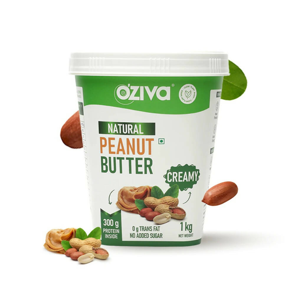OZiva Natural Peanut Butter-Creamy - Distacart