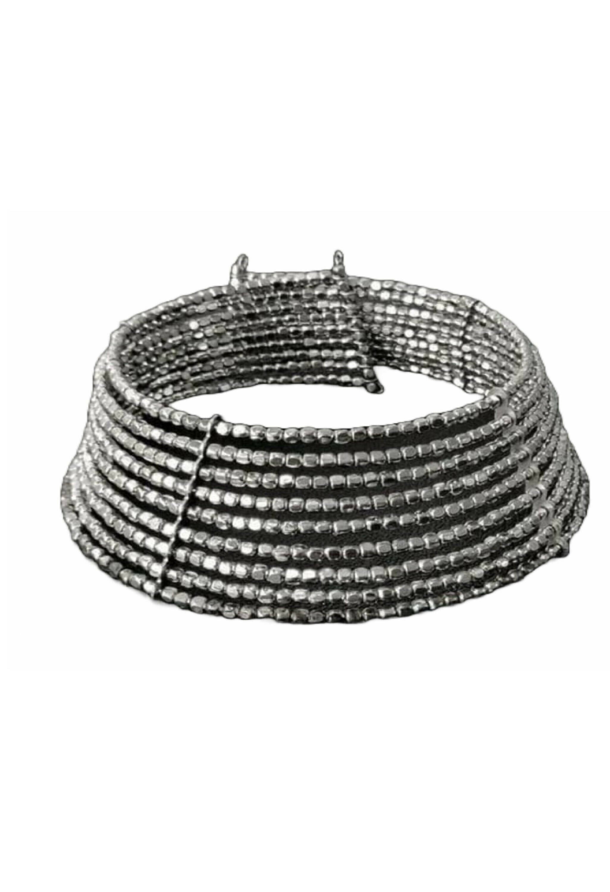 Mominos Fashion Joharkamal Oxidised Beaded work Hasli Design Choker For Women & Girls - Distacart