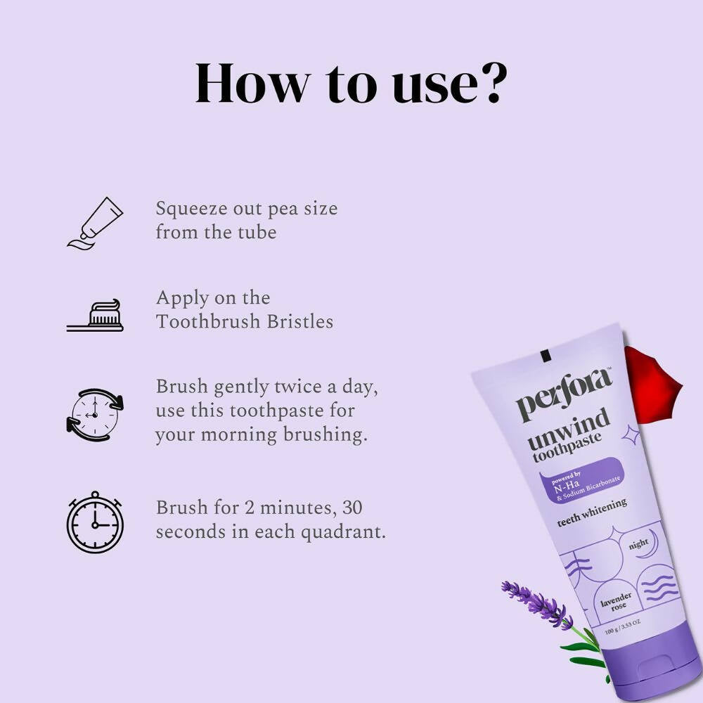 Perfora Unwind Toothpaste Lavender Rose - Distacart
