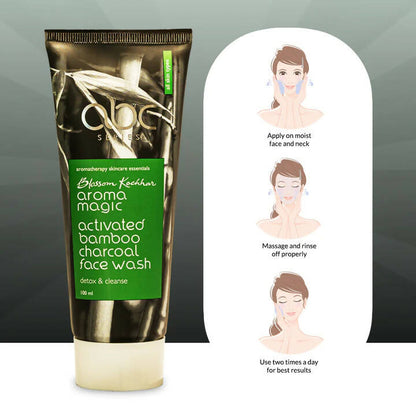 Blossom Kochhar Aroma Magic Activated Bamboo Charcoal Face Wash - Distacart