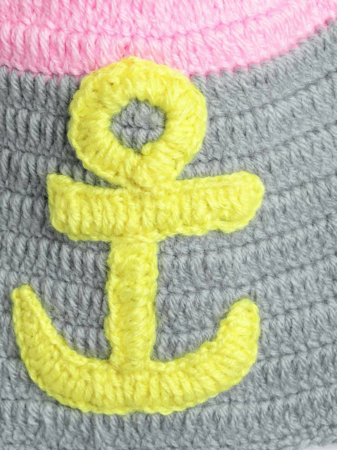 Chutput Kids Woollen Hand Knitted Anchor Detailed Cap - Multi - Distacart