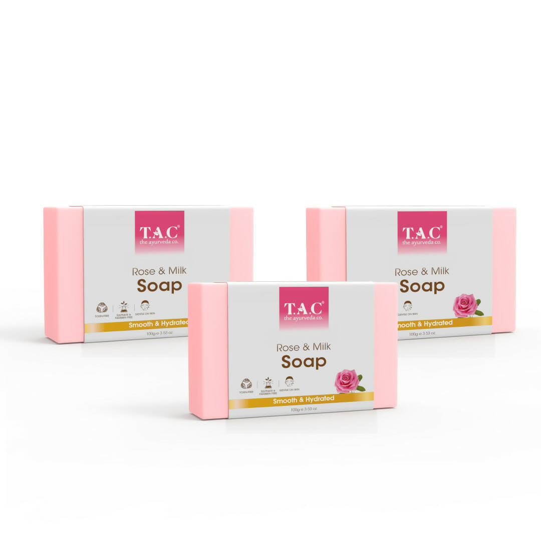 TAC - The Ayurveda Co. Rose & Milk Soap - Distacart