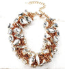 Bling Accessories Rhine Stone Glass Statement Crystal Bracelet - Distacart
