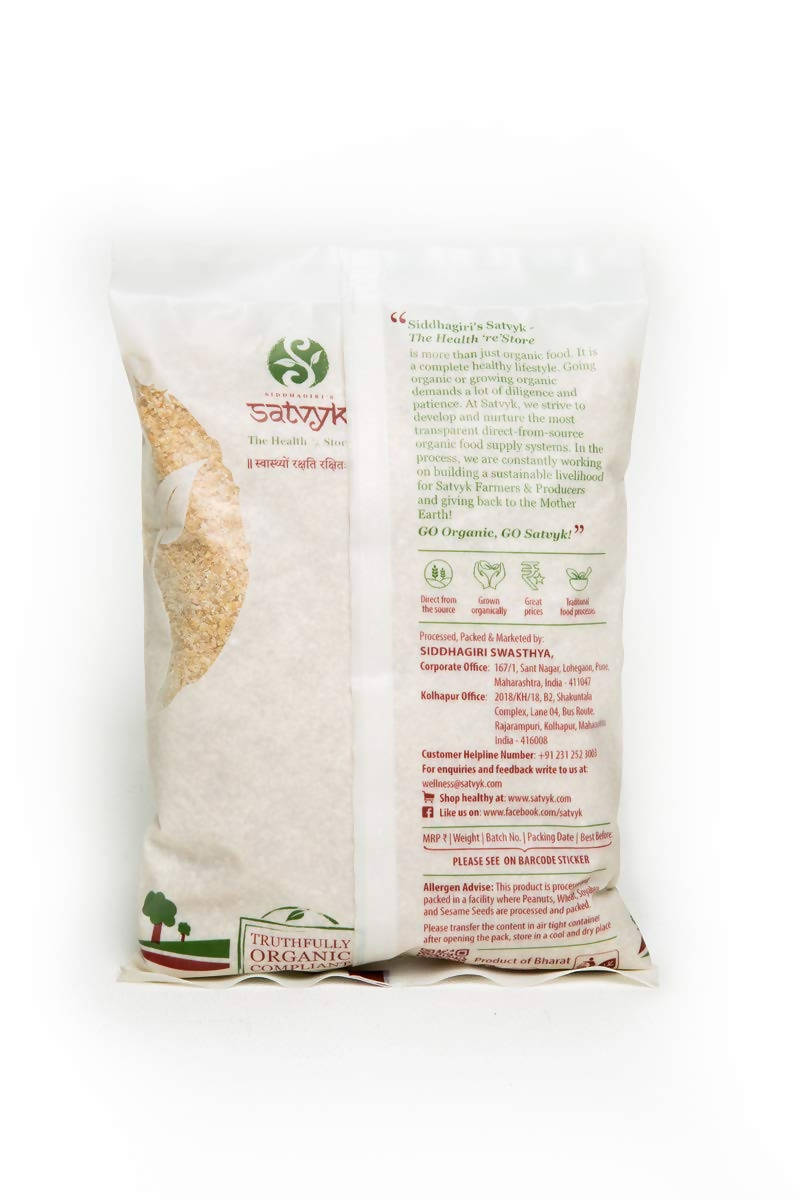 Siddhagiri's Satvyk Organic Emmer Wheat Daliya Back image