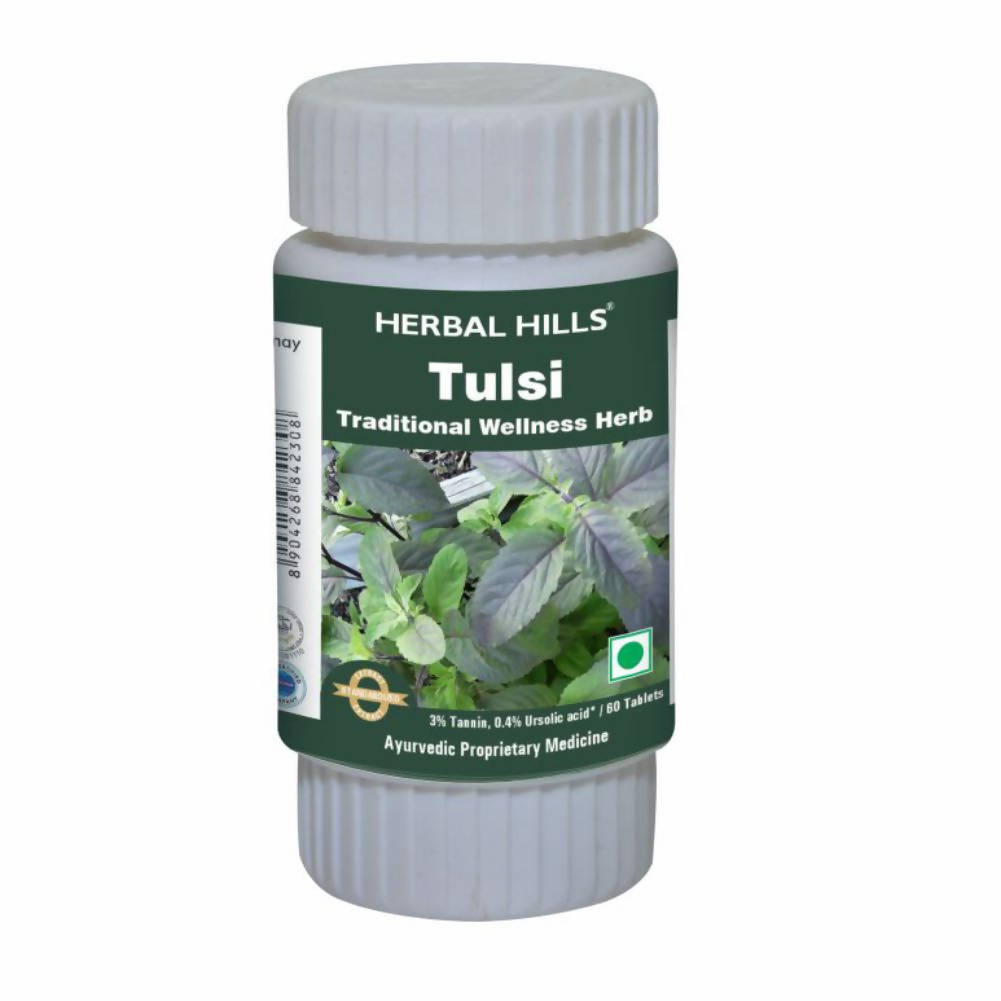 Herbal Hills Tulsi Traditional Wellness Herb 60 Tablets, 