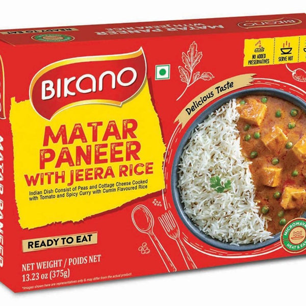 Bikano Matar Paneer With Jeera Rice