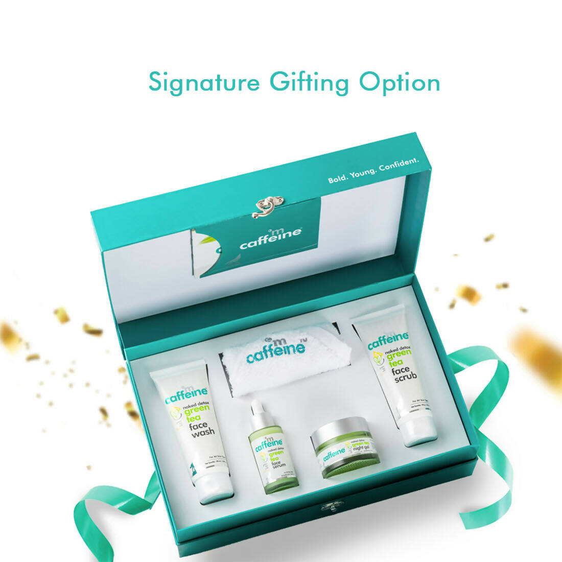 mCaffeine Green Tea Quick Face Detox Kit - Distacart