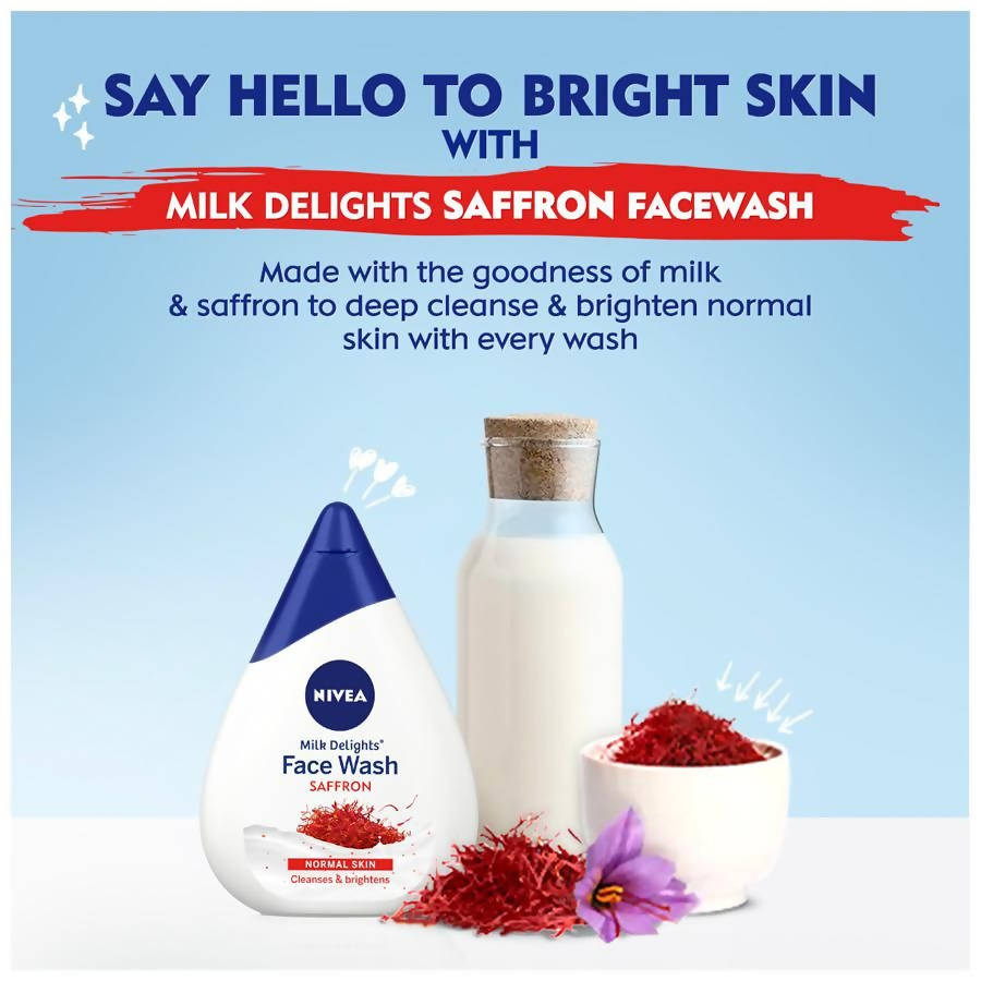 Nivea Milk Delights Saffron Face Wash for Normal Skin