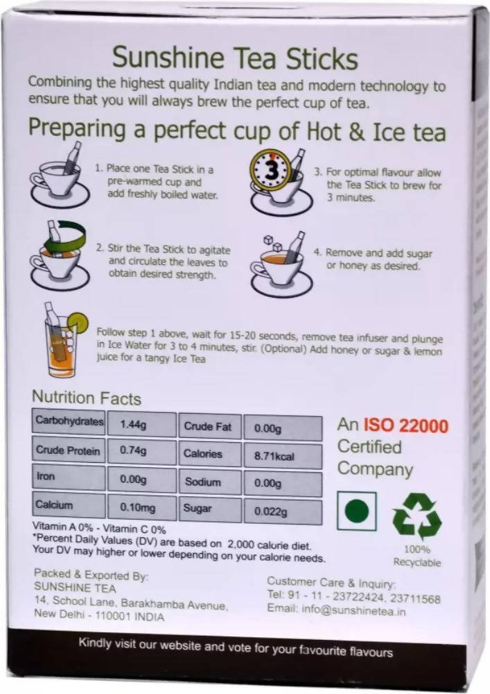 SunshineTea Passion Fruit Tea Sticks