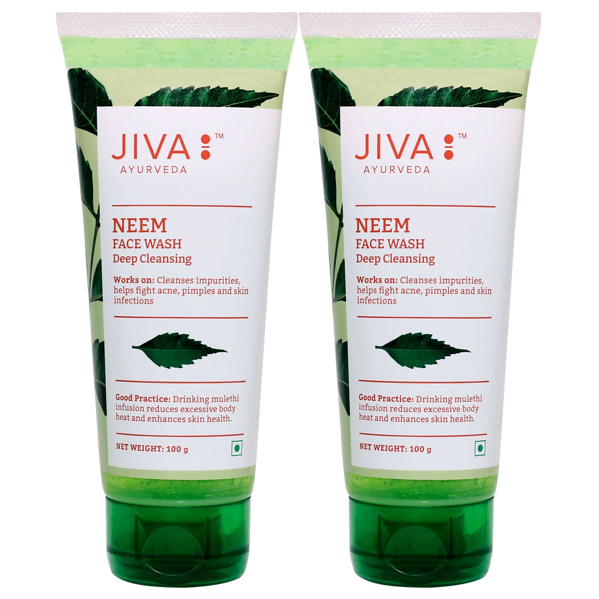Jiva Ayurveda Neem Face wash - Distacart