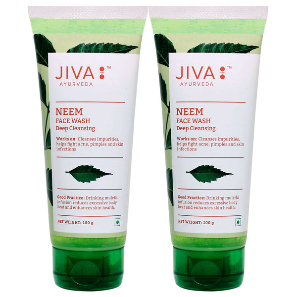 Jiva Ayurveda Neem Face wash - Distacart